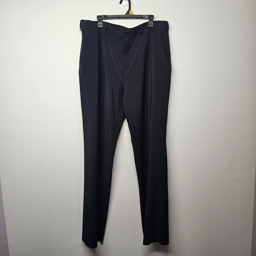 NWT Nike Sz 38 Coaches Performance Golf Pant Black Dri Fit Unhemmed Straight Leg